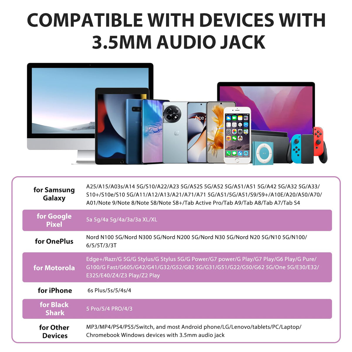 ASKUBSKU purple design adds style to daily listening.