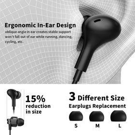 ASKUBSKU small-ear-fit view demonstrating secure hold during activity