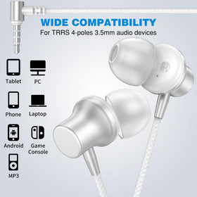 ASKUBSKU three-size silicone ear tips for comfortable, secure wear