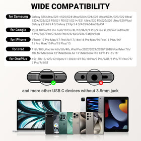 ASKUBSKU USB C headphones cable detail anti-winding wire