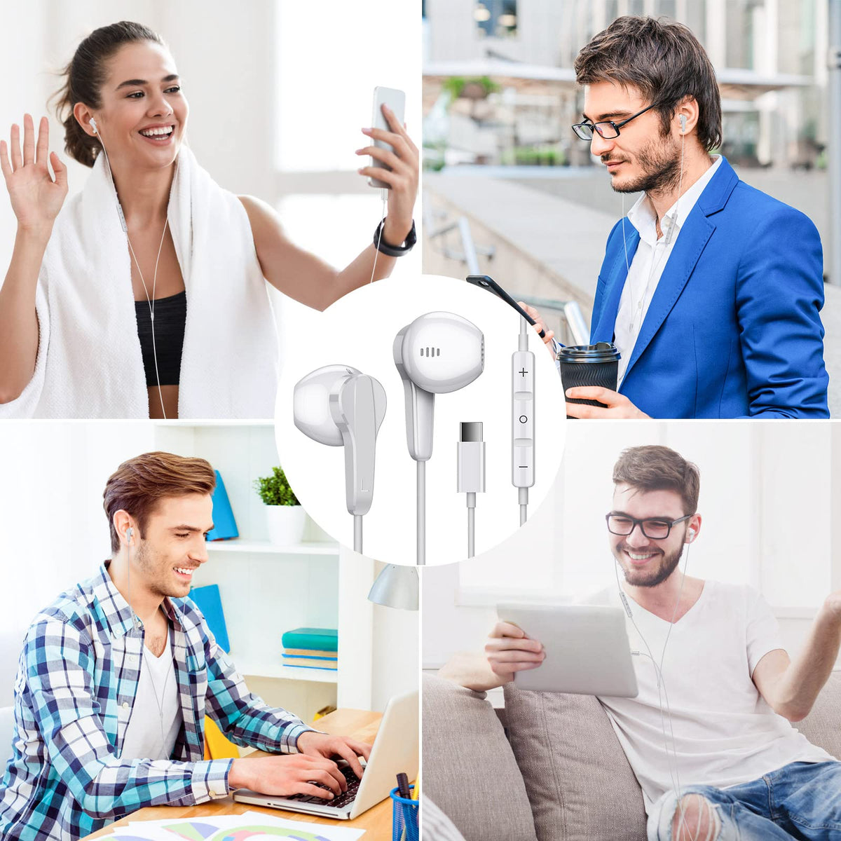 ASKUBSKU ergonomic design supports secure fit for long listening sessions