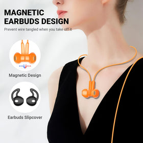 ASKUBSKU USB C headphones magnetic back feature