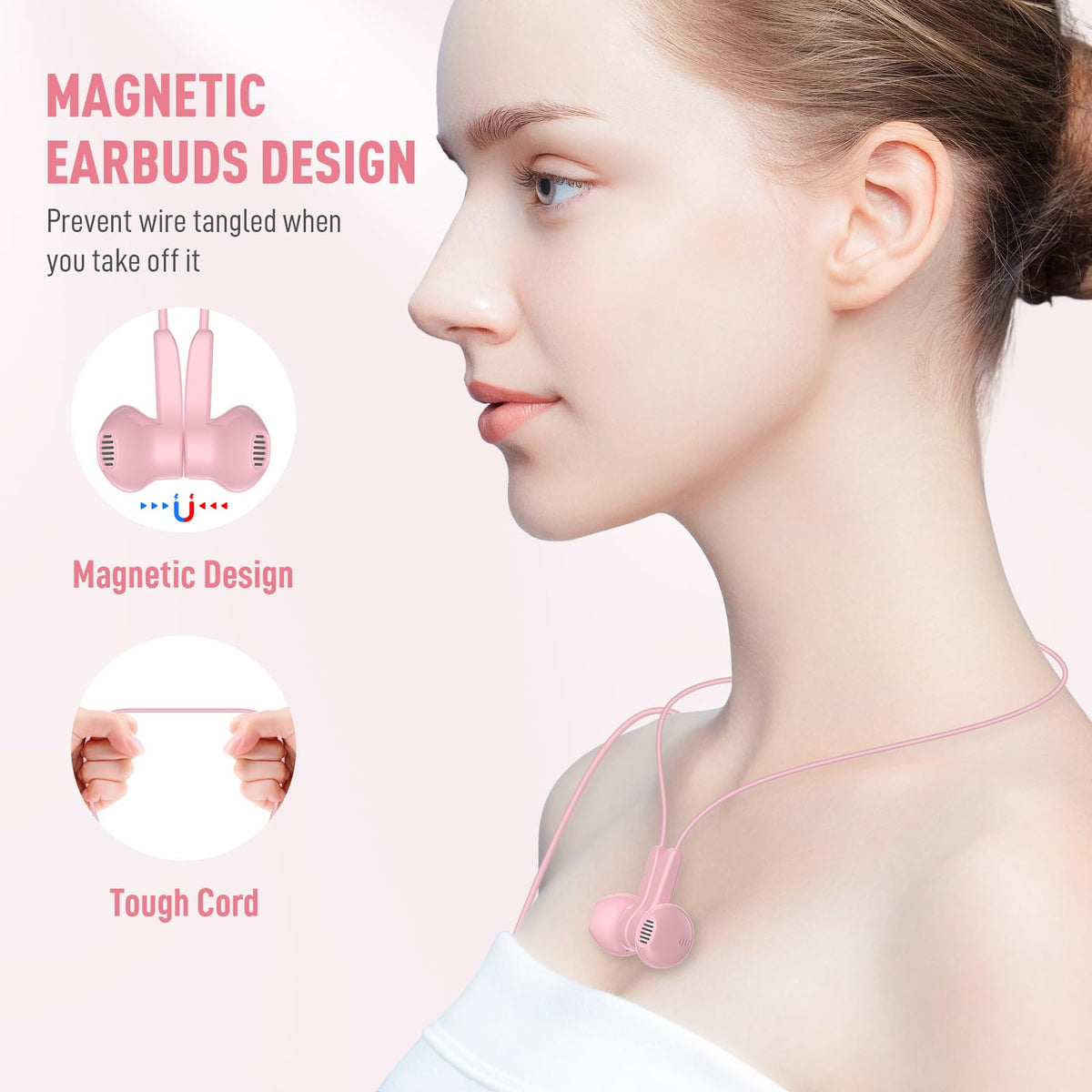 ASKUBSKU USB-C headphones built-in mic supports hands-free calls