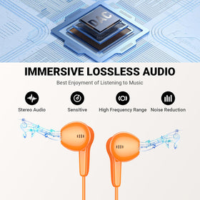 ASKUBSKU USB C headphones side view with inline controls