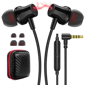 ASKUBSKU wired earbuds with 3-5mm jack for PC deliver clear stereo sound.