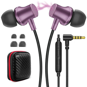 ASKUBSKU wired earbuds with a 3-5mm jack for broad device compatibility.
