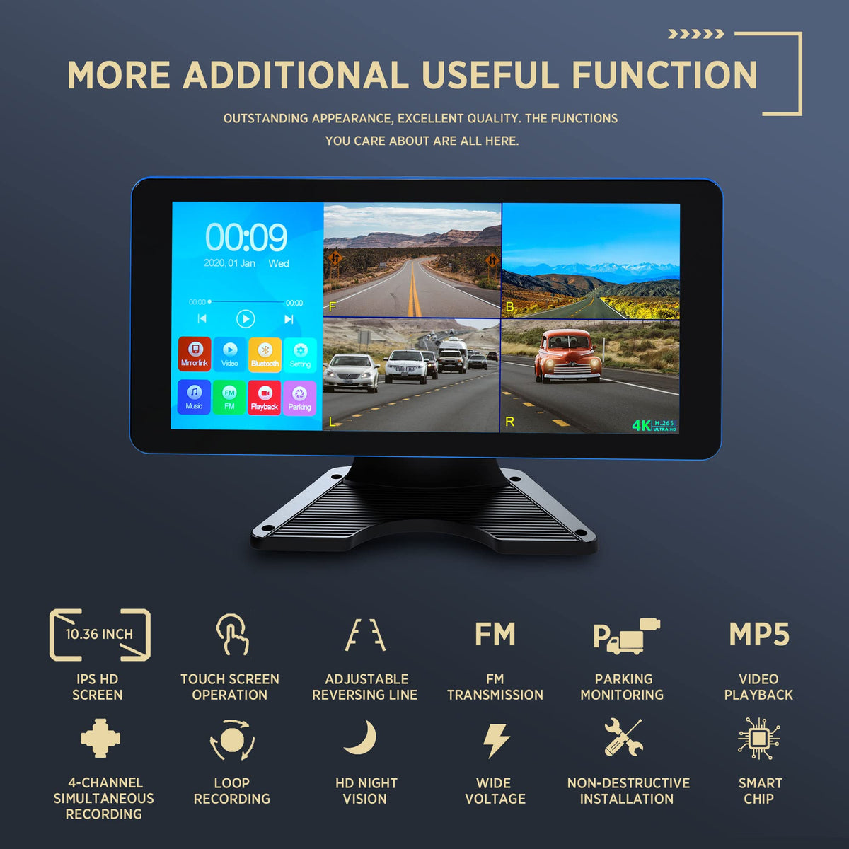 ASLONG DVR interface enables quick playback and looping recordings.