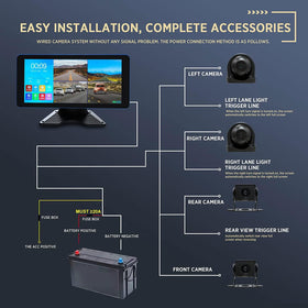 ASLONG rear camera captures rear view in low light with night vision