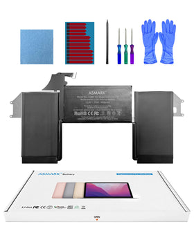 ASMARK A1965 closeup cell pack highlighting high-capacity energy for longer MacBook Air use