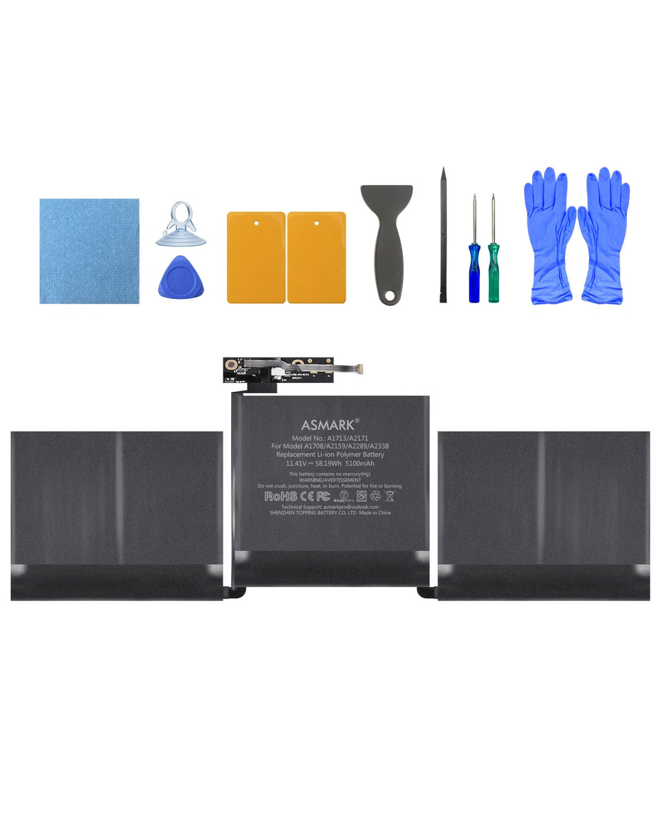 ASMARK battery installed in MacBook Pro 13-inch shows a precise fit and reliability.