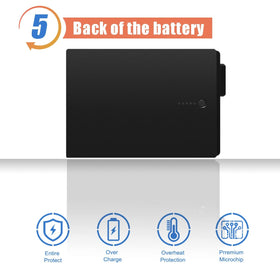 ASODI battery next to a ruler illustrating compact size and exact replacement fit