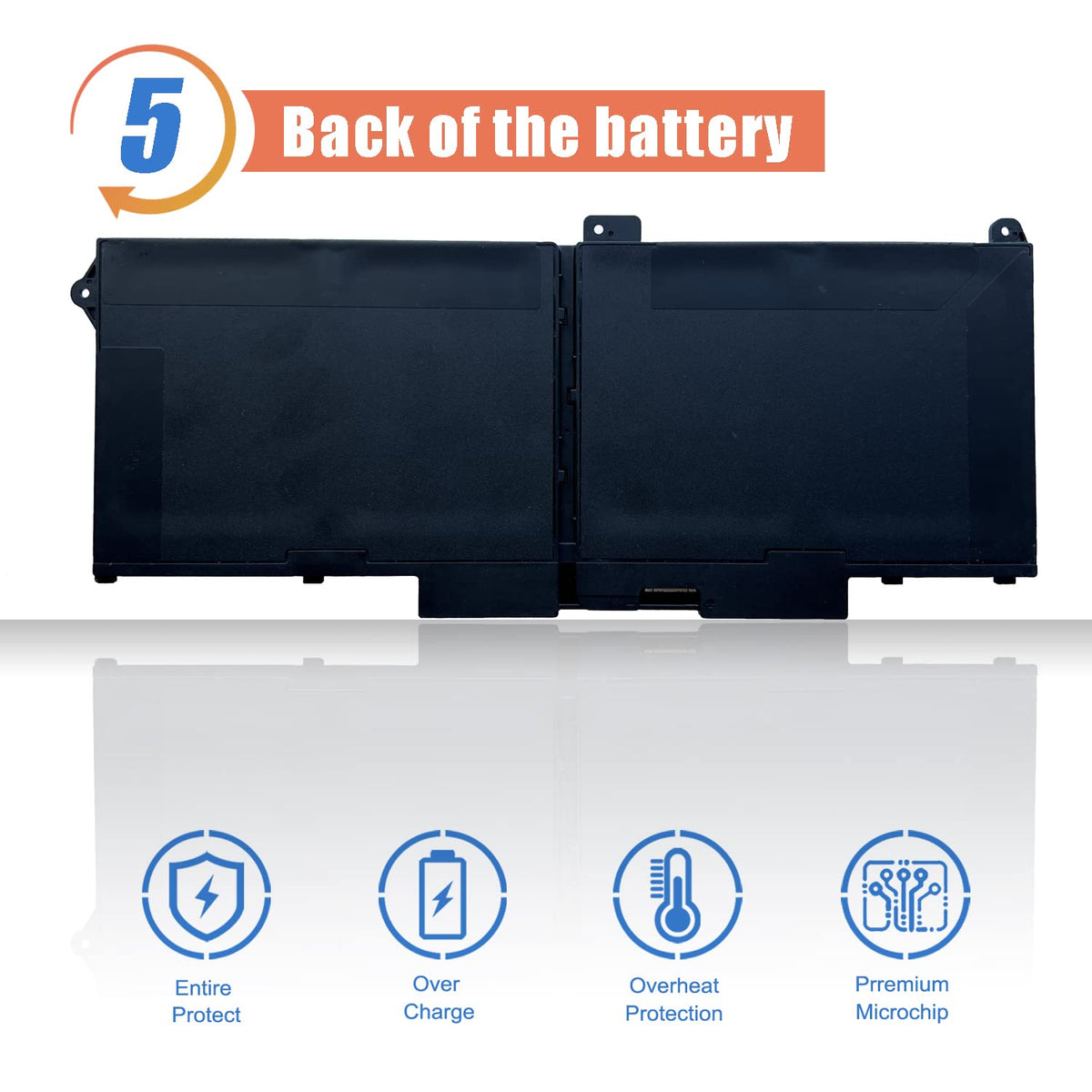 ASODI battery boxed packaging with paperwork illustrating ready-to-use condition
