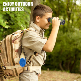 ASONA kids binoculars outdoor scene ready for adventures.