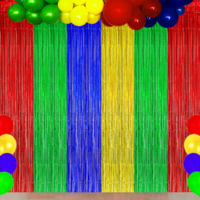Asonlye adhesive-top backdrop curtain for quick setup and removal