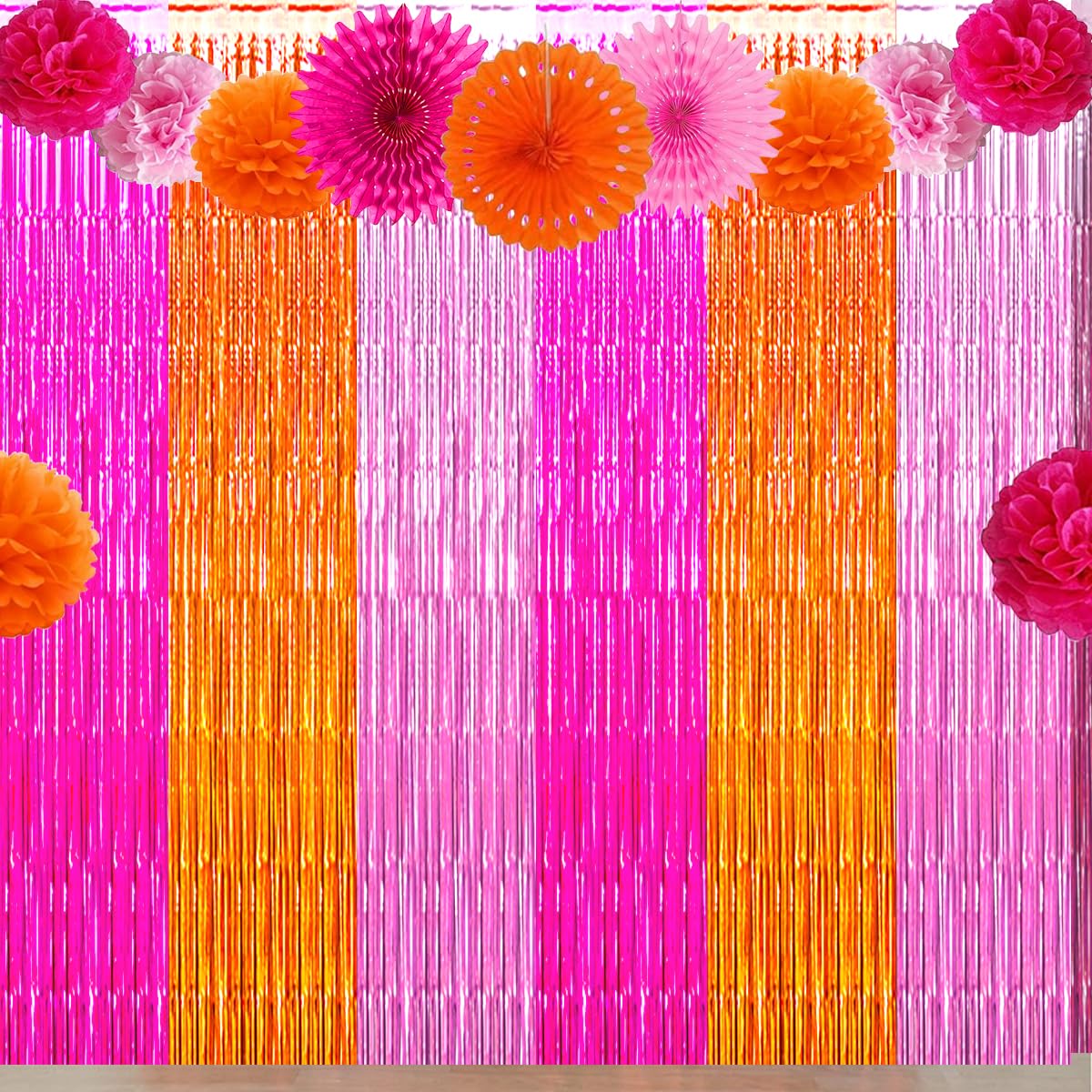Asonlye overlapped panels producing fuller backdrop depth for event decor