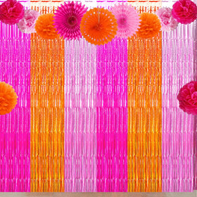 Asonlye overlapped panels producing fuller backdrop depth for event decor
