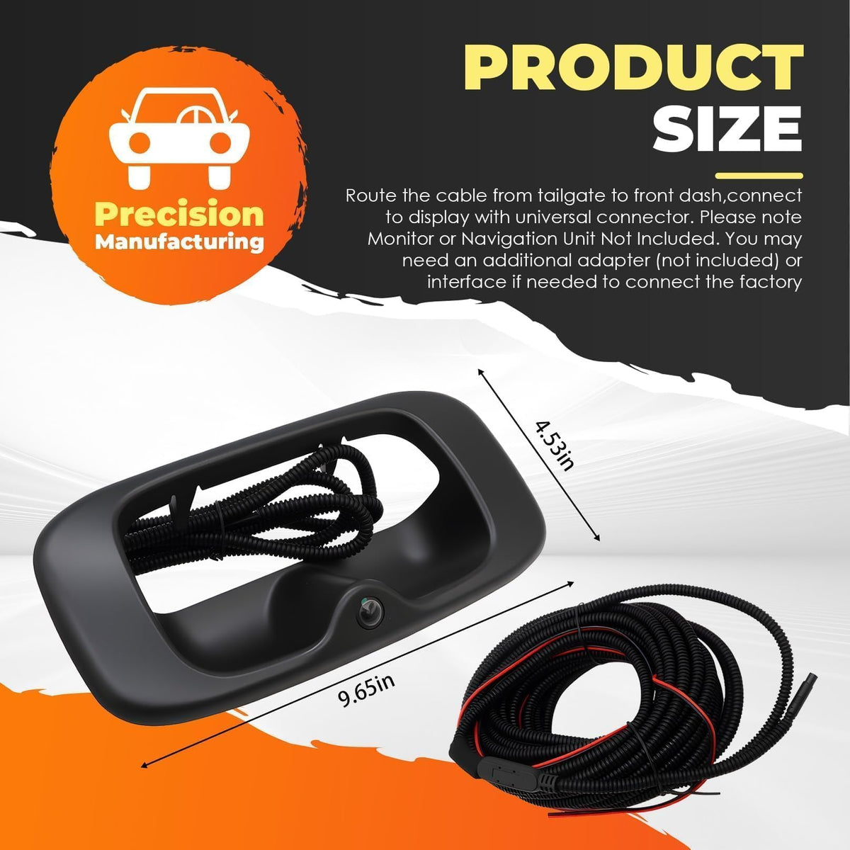 Aspaton package includes power and video cables for quick setup