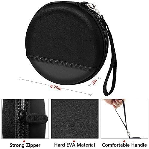 Asrnten open case displaying mesh pocket and elastic disc sleeve for organized storage