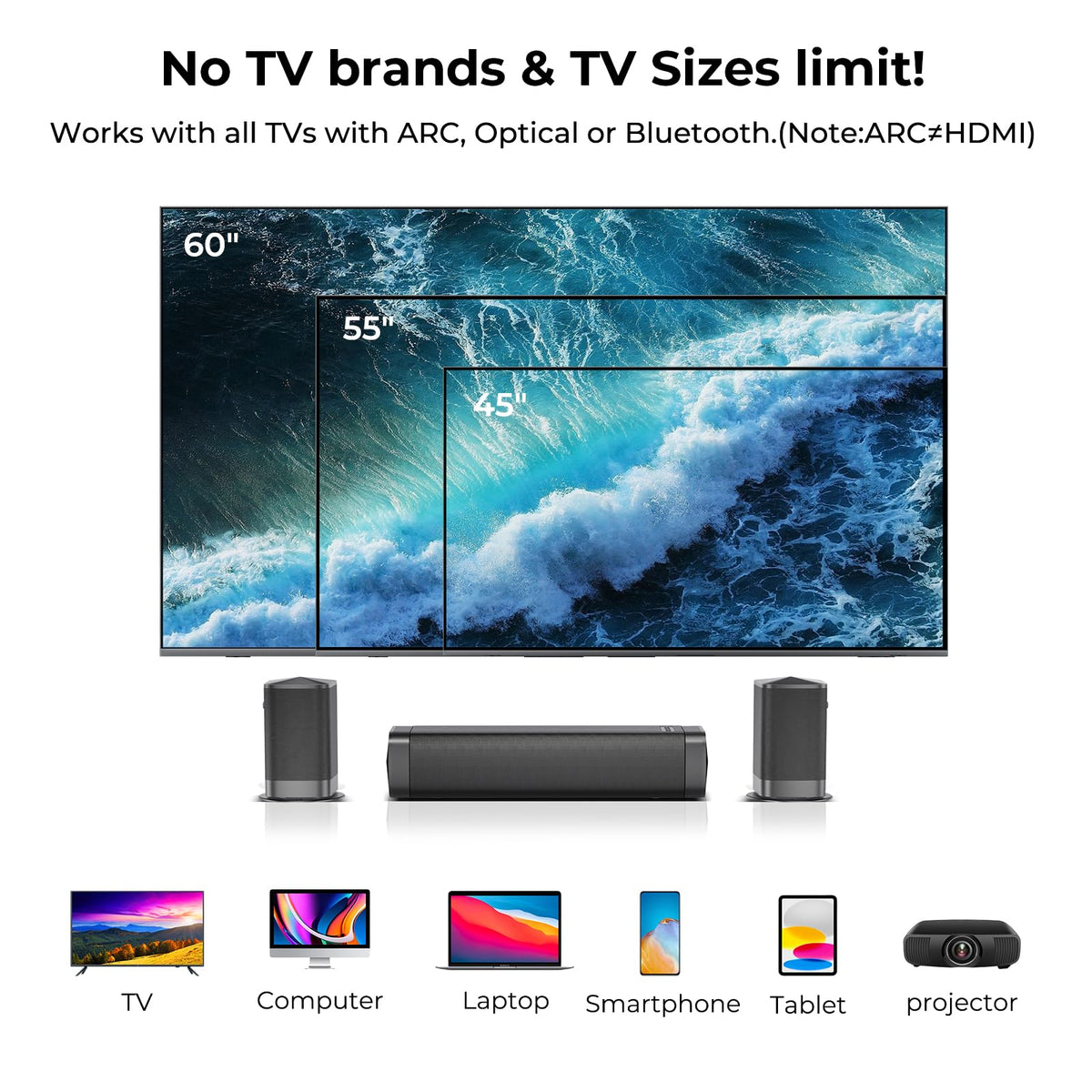 Assistrust 110W power delivering crisp mids and deep bass