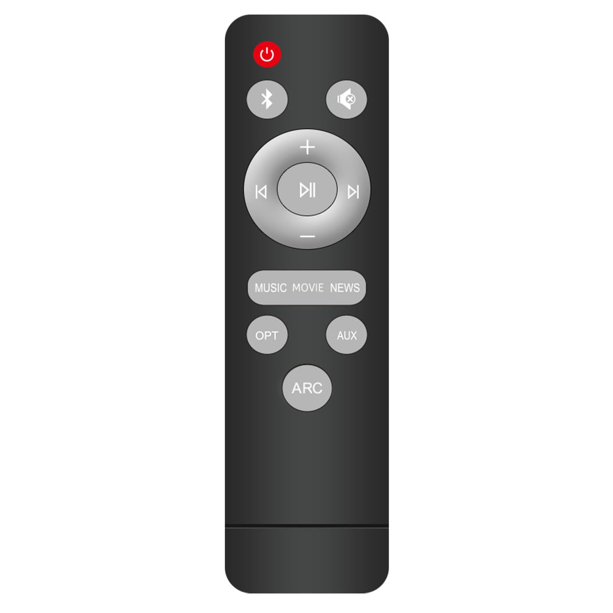 Assistrust KY-8000 and KY-2023 soundbar remote for effortless control and quick setup.
