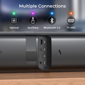 Assistrust sound bar with Bluetooth 5.3 for wireless streaming