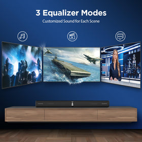 Assistrust Sound Bar Dialogue mode improves on screen speech for easier viewing.