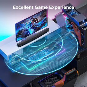 Assistrust Sound Bar Music mode enriches tracks with full, balanced sound.