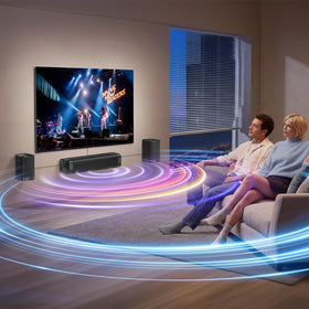 Assistrust sound bar wall-mount in 3D surround position