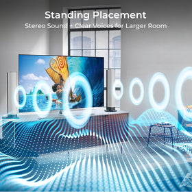 Assistrust sound bar wall-mounted fills the room with balanced audio for movies