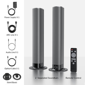 Assistrust Sound Bar desk setup delivers clear sound without clutter