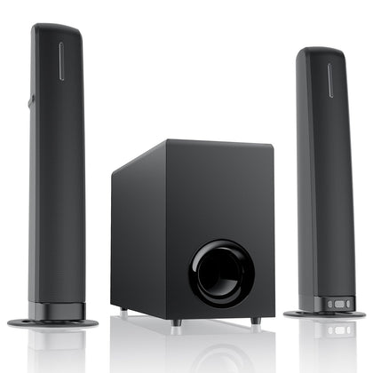 Assistrust Sound Bar front view delivers immersive TV audio with clear dialogue.