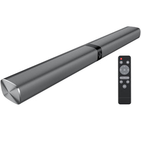 Assistrust Sound Bar front view showcasing 80W power for immersive TV audio
