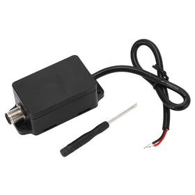 Astibym NMEA2000 converter front view showing compact metal housing for rugged marine use.
