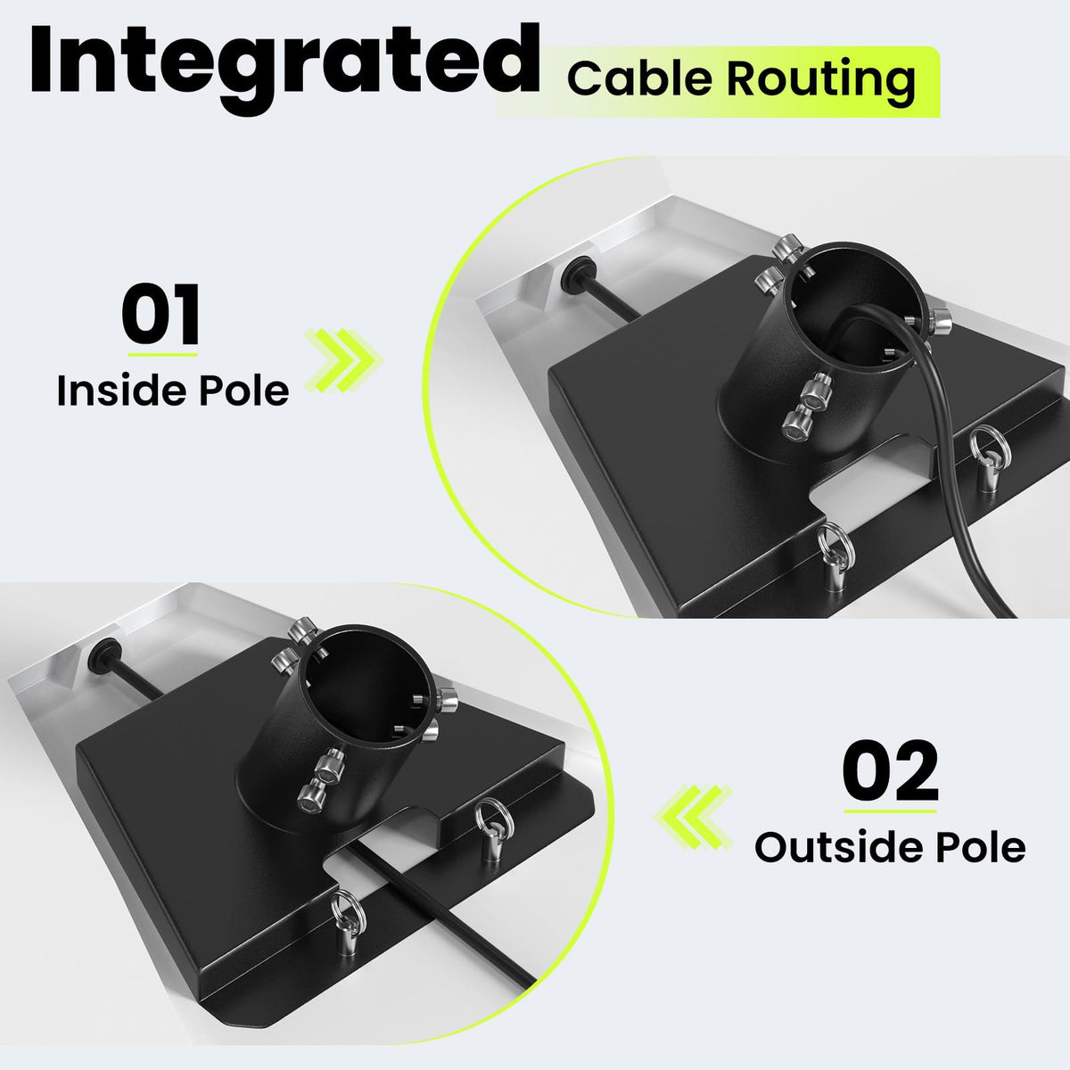 AstraBase pole mount showcases rugged carbon steel strength for reliable Starlink setups