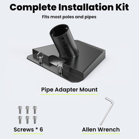 AstraBase mounting base extension screws and manual included for easier installation
