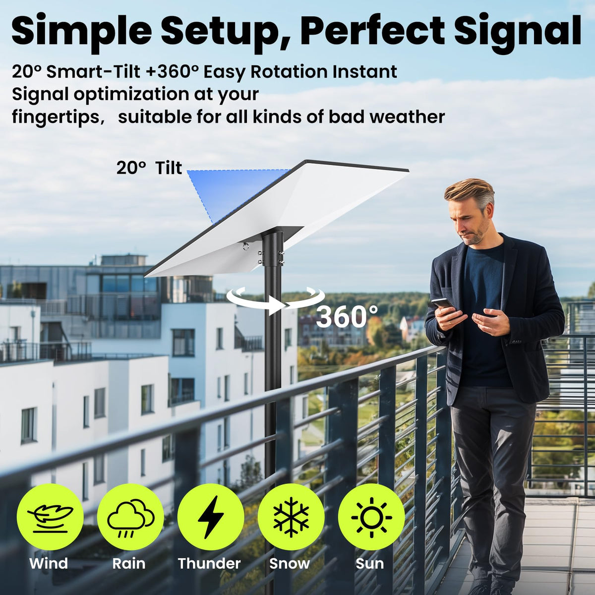 AstraBase Starlink Gen 3 mounting option on roof or wall for stable positioning