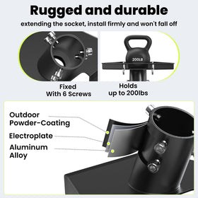 AstraBase pipe adapter supports roof wall and mobile installations with versatility