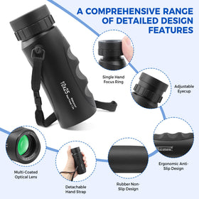 Astromania monocular used for birdwatching in nature offering enhanced distant viewing