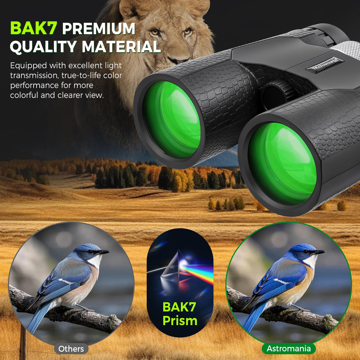 Astromania eyepiece closeup with retractable cups improving comfort for eyeglass wearers
