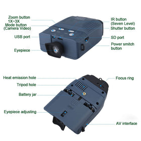Astromania night vision monocular IR LED illuminator enables clearer images in low light