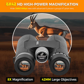 Astromania objective lens detail highlighting BAK-7 prism brightness advantage