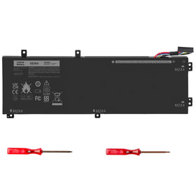 ASUNCELL 56Wh H5H20 Dell XPS-15 battery front view for extended field use