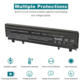 ASUNCELL 6-cell battery, 11.1V, 58Wh designed for portable use.