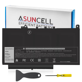 ASUNCELL 7CJRC battery close-up highlights 32Wh capacity for longer use.