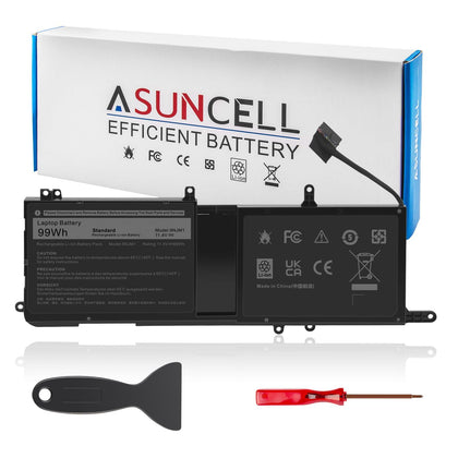 ASUNCELL 9NJM1 front packaging showing battery orientation and fit benefit