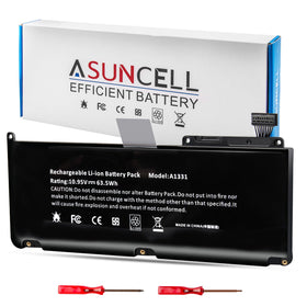 ASUNCELL A1331/A1342 battery front view for MacBook Unibody with long-lasting power.