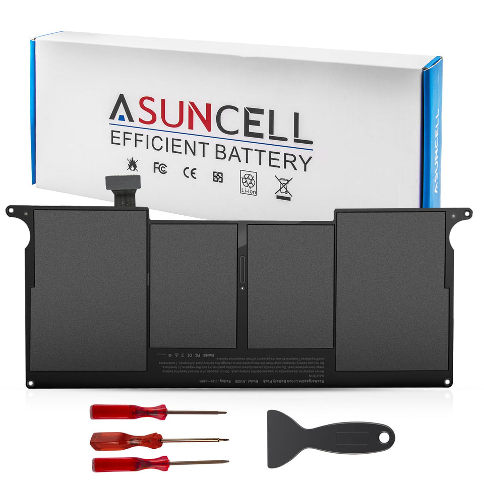 ASUNCELL A1465 battery for MacBook Air 11-inch boosts unplugged runtime