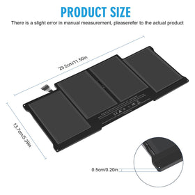 ASUNCELL A1466 battery installed in MacBook Air left side for use