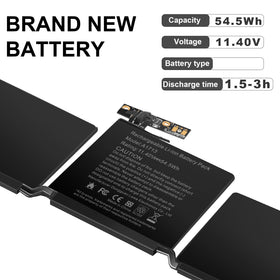 ASUNCELL battery installed inside MacBook Pro restoring runtime