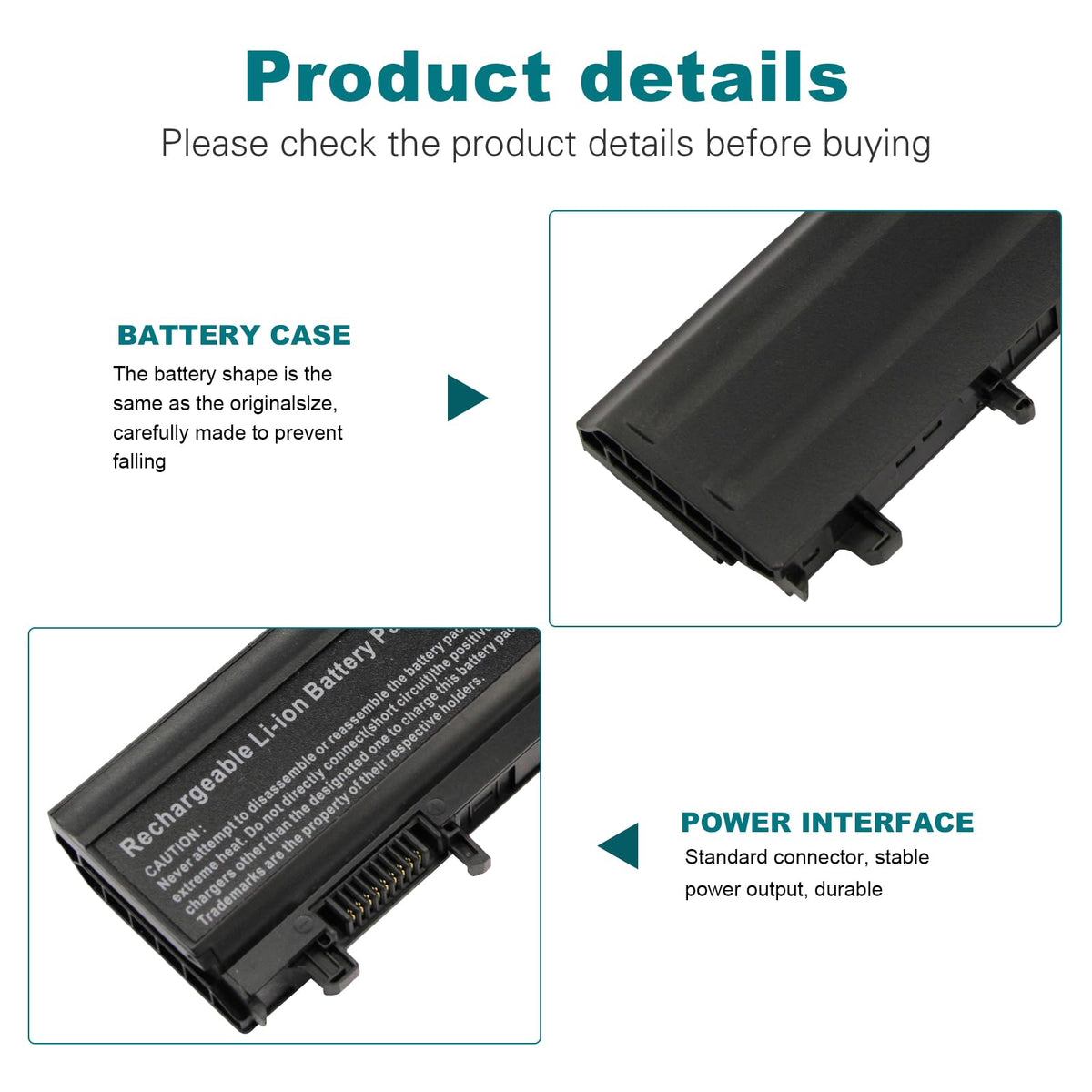 ASUNCELL battery with part numbers including 0K8HC, 1N9C0, 451-BBIE for Dell Latitude.